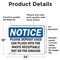 Signmission Please Deposit Used Ear Plugs Into The Waste, 24 in W x Rectangle, Vinyl Decal OS-2PACK-NS-D-1824-L-17370 - alternate 6